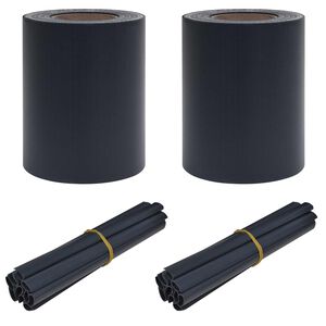 vidaXL Ograde za privatnost u vrtu 70 x 0,19 m PVC Tamno siva