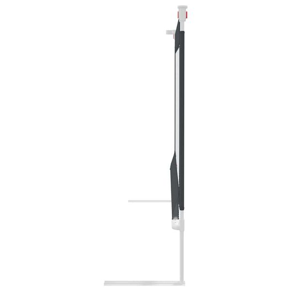 vidaXL Sigurnosna ograda za dječji krevet tamnosiva 190x25 cm tkanina