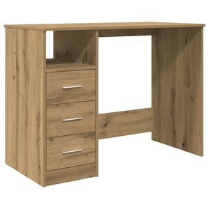 vidaXL Stol Artisan hrast 102x50x76 cm konstruirano drvo