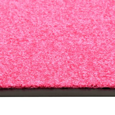 vidaXL Otirač perivi ružičasti 90 x 150 cm