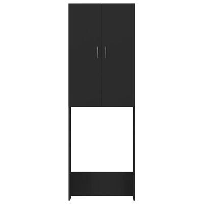 vidaXL Ormarić za perilicu rublja crni 64 x 25,5 x 190 cm