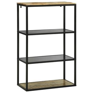 vidaXL Police za knjige 70 x 35 x 110 cm Čvrsto drvo manga