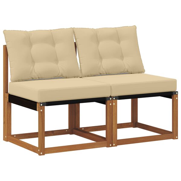 vidaXL 2 Komad Vanjska srednja sofa