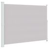 vidaXL Uvlačiva bočna tenda za terasu 220 x 314 cm siva