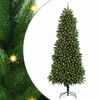 vidaXL Božićno drvce s 300 LED svjetlima s stalakom Zelena 240 cm PE