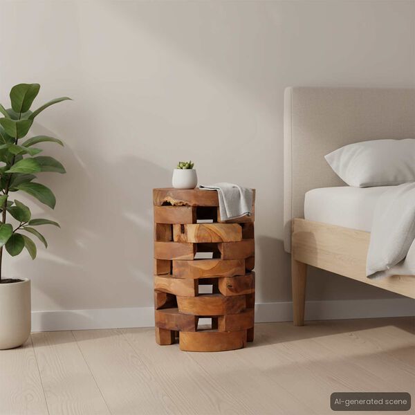 vidaXL Noćni ormarić 30 x 30 x 45 cm od masivne tikovine