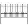 vidaXL Ogradni ring s bodljama HORST 200 x 150 cm Crna