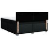 vidaXL Krevet s oprugama i madracem crni 180x200 cm od tkanine