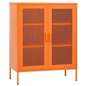 vidaXL Ormarić za pohranu narančasti 80 x 35 x 101,5 cm čelični