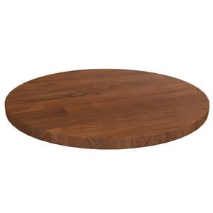 vidaXL Okrugla stolna ploča tamnosmeđa &Oslash;30x1,5 cm tretirana hrastovina