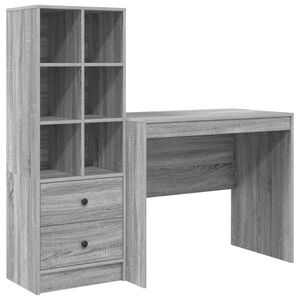 vidaXL Stol Siva Sonoma 135,5 x 50 x 127 cm 2 kom.
