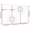 vidaXL Vrtni zidni ukrasi 3 kom 105x55 cm čelik COR-TEN uzorak sunca