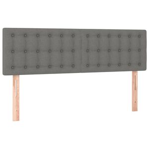 vidaXL Uzglavlja tamnosiva 144x5x78/88 cm od tkanine