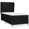 vidaXL Box spring krevet s madracem crni 90x190 cm od tkanine