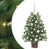 vidaXL Umjetno božićno drvce s 150 LED svjetlima Zelena 75 cm PE i PVC