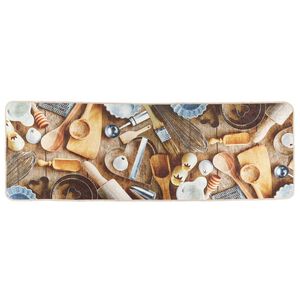 vidaXL Kuhinjski tepih raznobojni 60 x 180 cm perivi i protuklizni