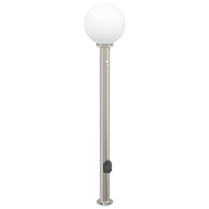 vidaXL Stupić sa senzorom i utičnicom 120 cm nehrđajući čelik IP44