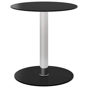 vidaXL Stolić za kavu crni 40 cm od kaljenog stakla