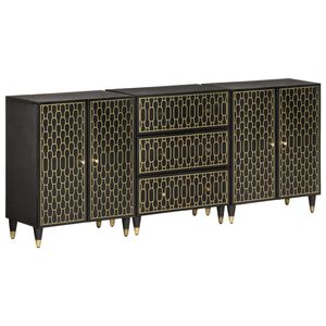 vidaXL Bočni ormarići 3 kom 60 x 33 x 75 cm od masivnog drva manga