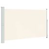 vidaXL Uvlačiva bočna tenda za terasu 180 x 314 cm krem