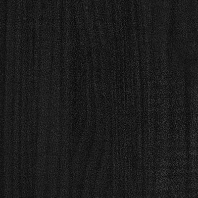 vidaXL Ormarić za knjige s 5 razina crni 80 x 30 x 175 cm od borovine