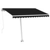 vidaXL Samostojeća tenda na ručno uvlačenje 300 x 250 cm antracit