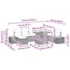 vidaXL Sjedeća garnitura za vrt s pohranom 9 pcs Siva Poli ratan