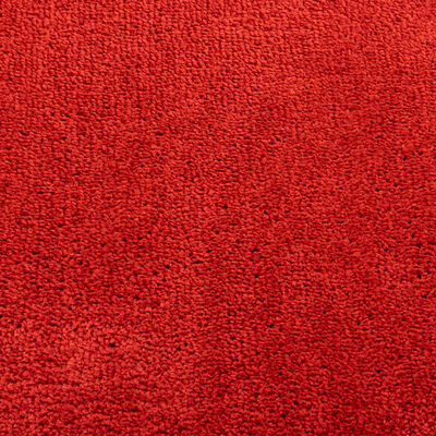 vidaXL Tepih OVIEDO kratkih vlakana crveni 200 x 200 cm