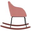 vidaXL Stolica za ljuljanje ružičasta bar&scaron;unasta