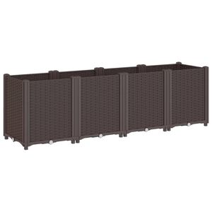 vidaXL Vrtna sadilica smeđa 160 x 40 x 53 cm od PP-a