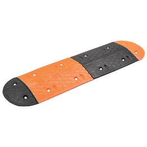 vidaXL Uspornik žuto-crni 129 x 32,5 x 4 cm gumeni