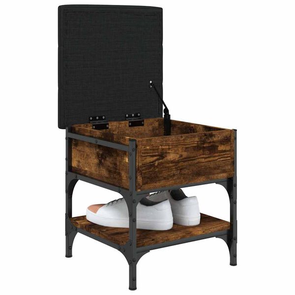 vidaXL Klupa za cipele boja hrasta 42x42x45 cm konstruirano drvo