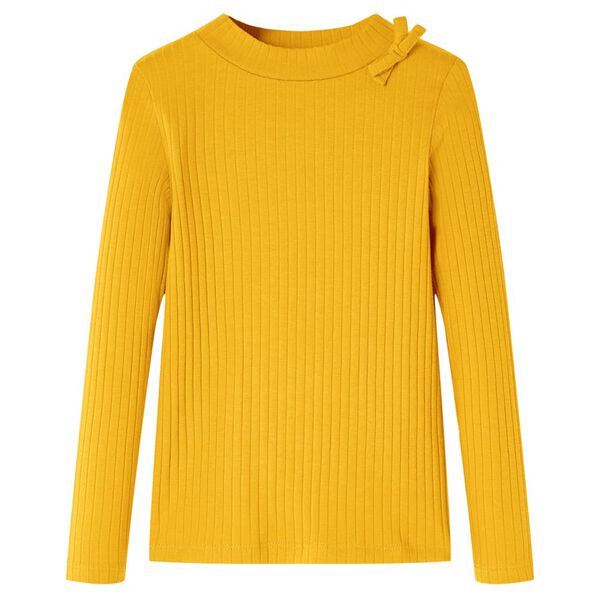 Dječja majica dugih rukava oker 104