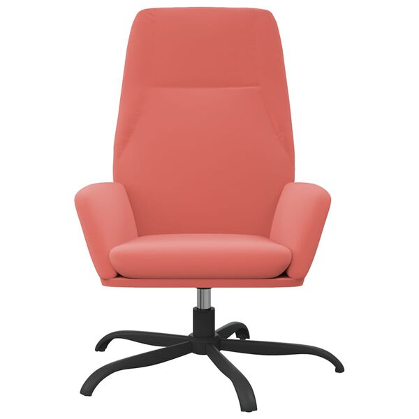 vidaXL Stolica za opu&scaron;tanje ružičasta bar&scaron;unasta