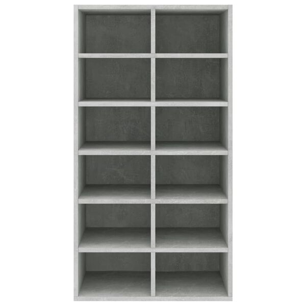 vidaXL Stalak za cipele boja betona 54x34x100,5 cm konstruirano drvo