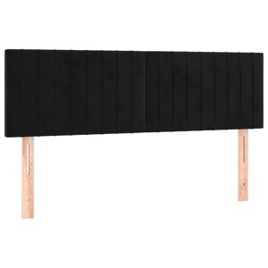 vidaXL Uzglavlja crna 144x5x78/88 cm bar&scaron;unasta