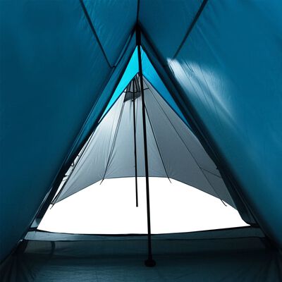 vidaXL Šator za kampiranje za 3 osobe plavi vodootporni