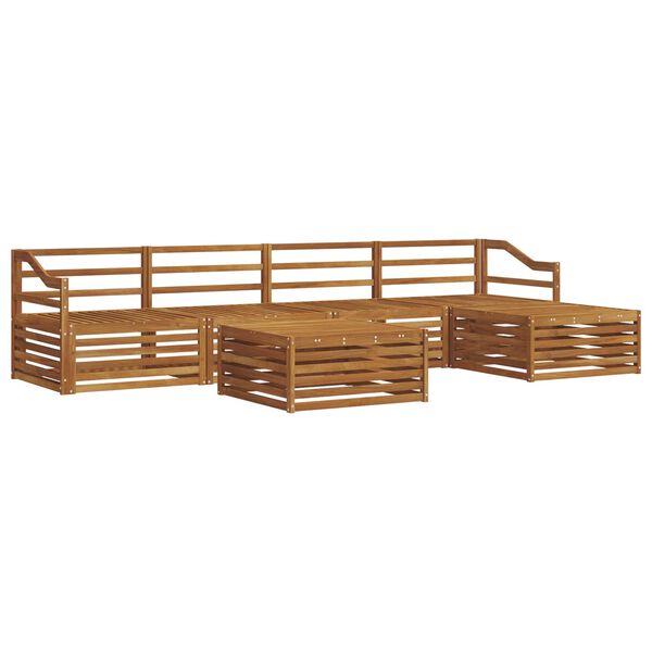 vidaXL Set vanjskih sofa 6 pcs Prirodna
