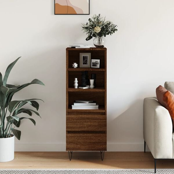 vidaXL Visoka komoda boja hrasta 40x36x110 cm od konstruiranog drva