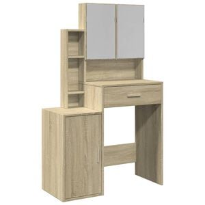 vidaXL Toaletni stolić s ormarićem boja hrasta sonome 80x35x132 cm