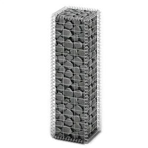 vidaXL Gabionska ko&scaron;ara s poklopcima od pocinčane žice 100 x 30 x 30 cm