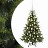vidaXL Umjetno božićno drvce s kuglicom 120 cm 150 LED lampica
