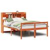 vidaXL Krevet s regalom za knjige bez madraca 150x200 cm od borovine