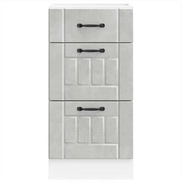 vidaXL Donji kuhinjski ormarić Lucca boja betona konstruirano drvo