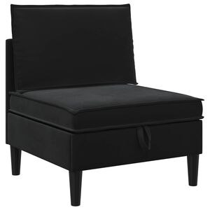 vidaXL Sofa s pohranom Crna Bar&scaron;un