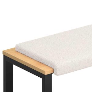 vidaXL Jastučić za klupu Sherpa Tkanina Krem Dubina 35 cm