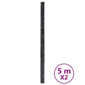 vidaXL Naljepnice za namje&scaron;taj samoljepljive mramor crne 90x500 cm PVC