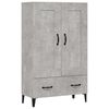 vidaXL Visoka komoda siva boja betona 70x31x115 cm konstruirano drvo