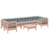 vidaXL 8-dijelni set vrtnih sofa s jastucima masivno drvo duglazije