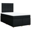 vidaXL Krevet box spring s madracem crni 120 x 190 cm od tkanine
